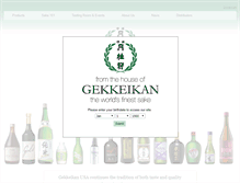 Tablet Screenshot of gekkeikan-sake.com